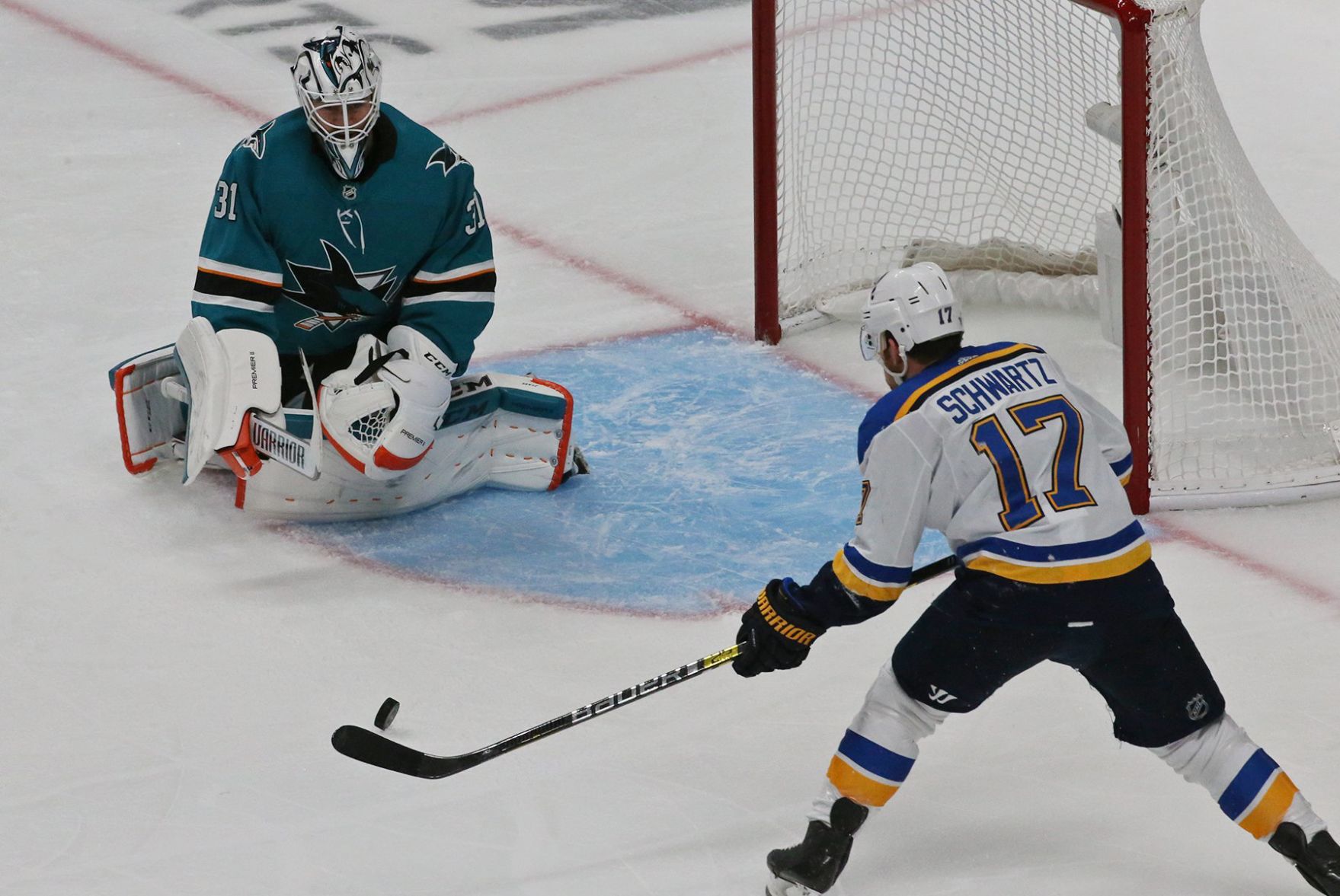 Blues and Sharks skate in game 5 of the semifinals
